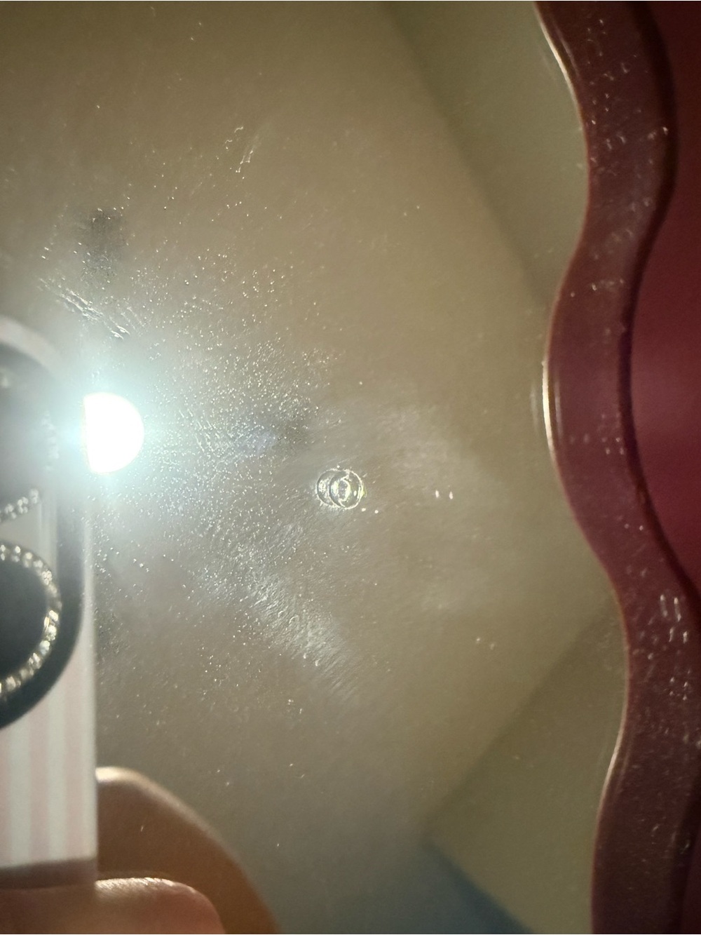 Pink Wavy Frame Mirror - Picture 2 of 3